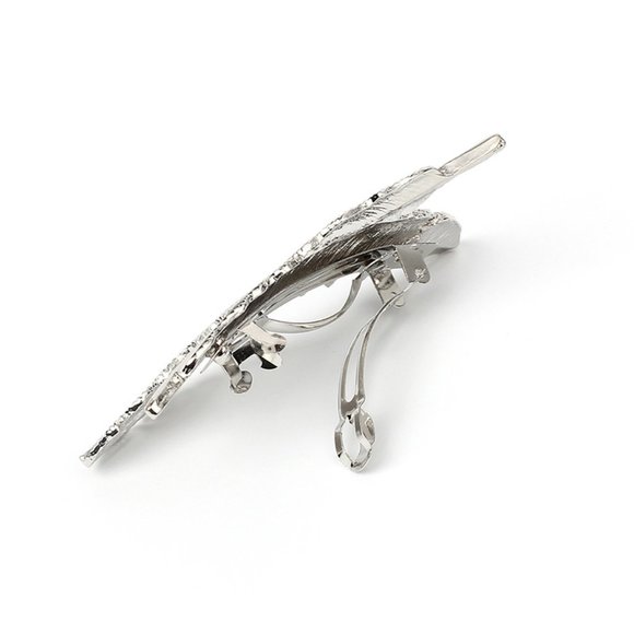 💕Last one SILVER Feather Hair Clip Pins - Picture 3 of 8